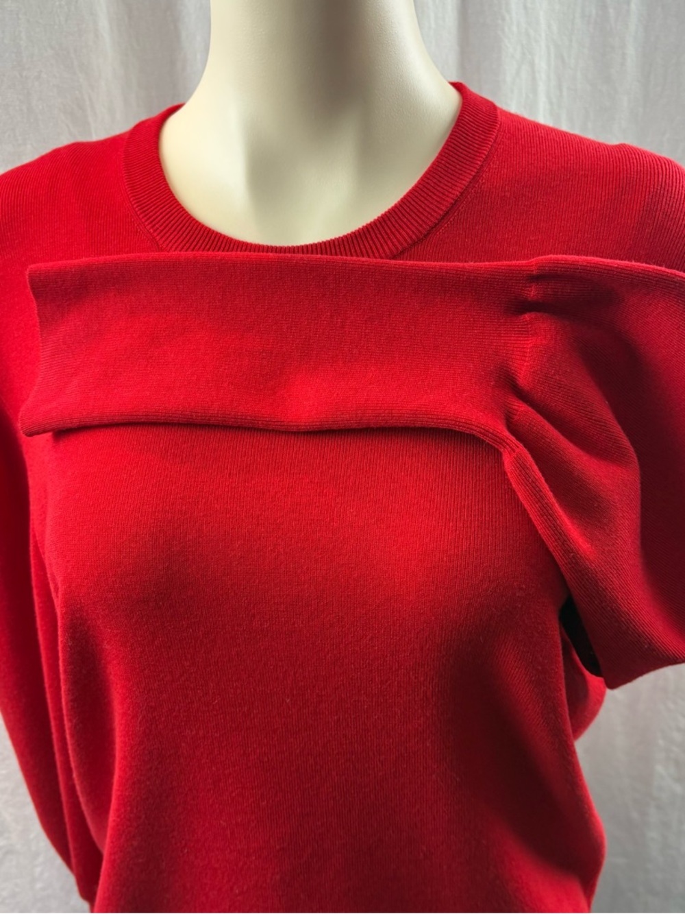 ba&sh Red Sady puff-sleeve Sweater L - Picture 10 of 14